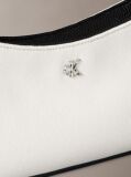 White Cotton Canvas Shoulder Bag  Women