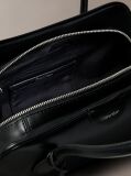 Black Trio Compartment Shoulder Bag  Women