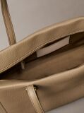 Beige Pebble Grain Tote Bag  Women