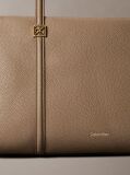 Beige Pebble Grain Tote Bag  Women