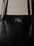 Black Monogram Medium Work Tote Bag  Women