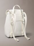 White Allover Emblem Logo Mini Backpack  Women