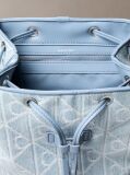 Denim Denim Logo Jacquard Backpack  Women