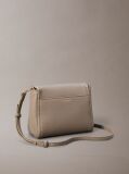 Beige Pebble Grain Crossbody Bag  Women