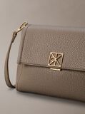 Beige Pebble Grain Crossbody Bag  Women