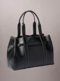 Black Buckle Laptop Tote Bag  Women