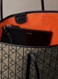 Multi Emblem Logo Jacquard Tote Bag with Pouch  Women