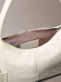 White Debossed Monologo Pocket Shoulder Bag  Women