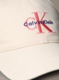 White Cotton Twill Logo Cap  Women