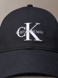 Black Cotton Twill Logo Cap  Women