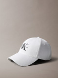 White Cotton Twill Logo Cap  Women