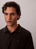 Black Piqué Tipping Polo Shirt  Men