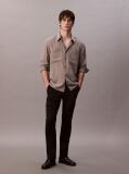 Black Slim Stretch Cargo Trousers  Men