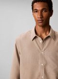 Brown Soft Modal Relaxed Shirt  Men