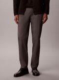 Grey Tapered Sateen Chinos  Men