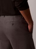 Grey Tapered Sateen Chinos  Men