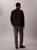 Grey Tapered Sateen Chinos  Men