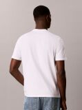 White Repeat Logo Graphic Crew Neck T-Shirt  Men