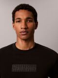 Black Logo Embroidery Crew Neck T-Shirt  Men