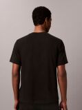 Black Logo Embroidery Crew Neck T-Shirt  Men