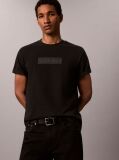 Black Logo Embroidery Crew Neck T-Shirt  Men