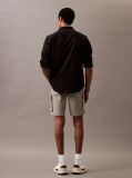 Brown Cotton Twill Cargo Shorts  Men
