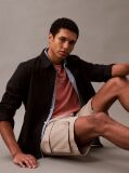 Brown Cotton Twill Cargo Shorts  Men