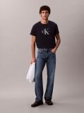 Blue Monogram Logo T-Shirt  Men