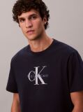 Blue Monogram Logo T-Shirt  Men