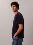 Blue Monogram Logo T-Shirt  Men