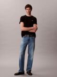 Black Embroidered Monogram Relaxed T-Shirt  Men