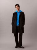 Blue Relaxed Monogram Hoodie  Men