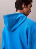 Blue Relaxed Monogram Hoodie  Men