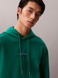 Green Relaxed Monogram Hoodie  Men