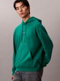 Green Relaxed Monogram Hoodie  Men