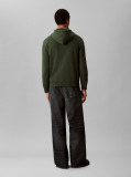 Green Relaxed Monogram Hoodie  Men