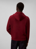 Red Relaxed Monogram Hoodie  Men