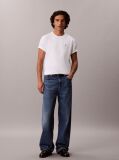 White Short-Sleeve Classic Monogram Tee  Men