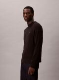 Black Ribbed Cotton Monogram Jumper  Men