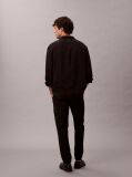 Black Skinny Twill Cargo Pants  Men