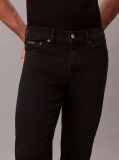 Black Slim Straight Jeans  Men