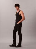 Black Slim Straight Jeans  Men