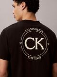 Black Embroidered Logo T-shirt  Men