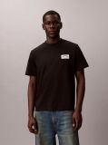 Black Varsity Badge T-shirt  Men