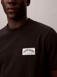 Black Varsity Badge T-shirt  Men