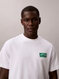 White Varsity Badge T-shirt  Men