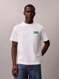 White Varsity Badge T-shirt  Men