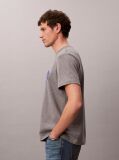 Grey Embroidered NYC Logo T-shirt  Men