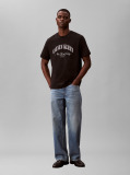 Black Embroidered NYC Logo T-shirt  Men