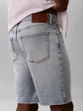 Denim Slim Fit Turn-Up Denim Shorts  Men